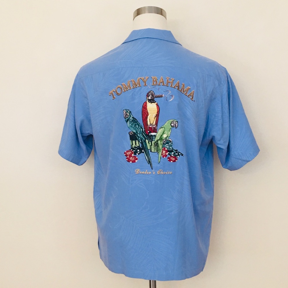 Tommy Bahama men’s silk camp shirt
